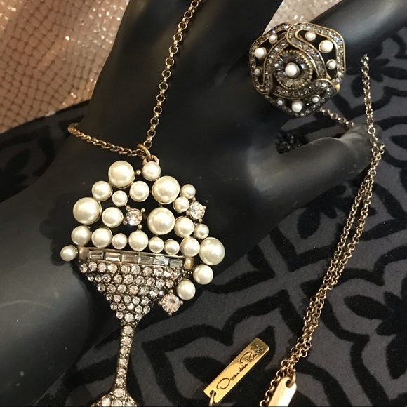 Oscar de la Renta Jewelry - Oscar Champagne Bubbly & Matching Heidi Daus ring